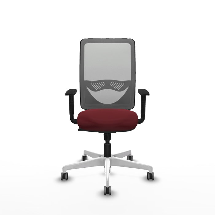 PIQUERAS Y CRESPO Silla de oficina Zulema con mecanismo Sincro, Granate y Gris PIQUERAS Y CRESPO Silla de oficina Zulema con mecanismo Sincro, Granate y Gris