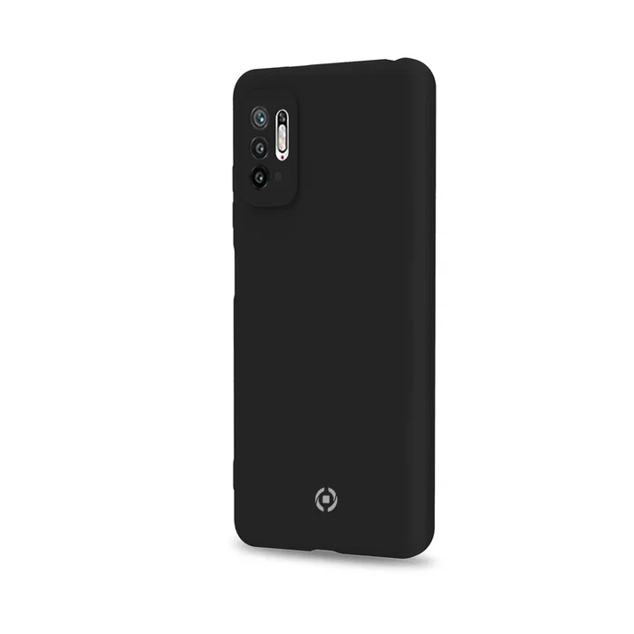Celly CROMO958BK Funda Protectora para Xiaomi Redmi Note 10 5G - Hecha de TPU, Microfibra y Silicona, Resistente a Golpes - Negra
