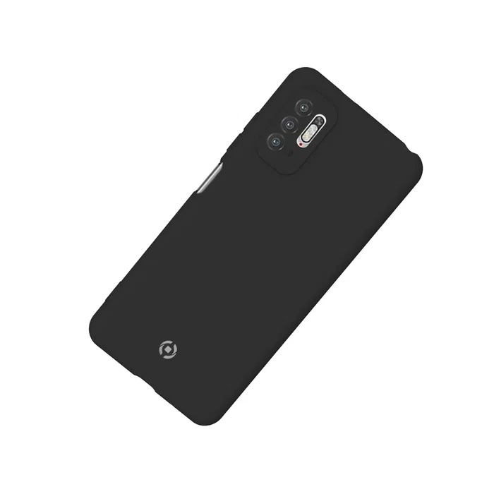 Celly CROMO958BK Funda Protectora para Xiaomi Redmi Note 10 5G - Hecha de TPU, Microfibra y Silicona, Resistente a Golpes - Negra