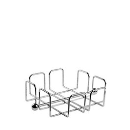 Sambonet Elite Servilletero de acero inoxidable, 19 x 19 cm