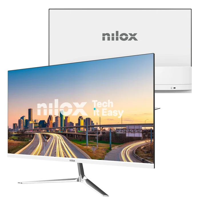 Nilox NXM24FHD1201W Monitor Gaming 24" Full HD 1920x1080, 120Hz, 4ms, Panel VA, AMD FreeSync, Blanco, Montaje VESA 75x75, HDMI