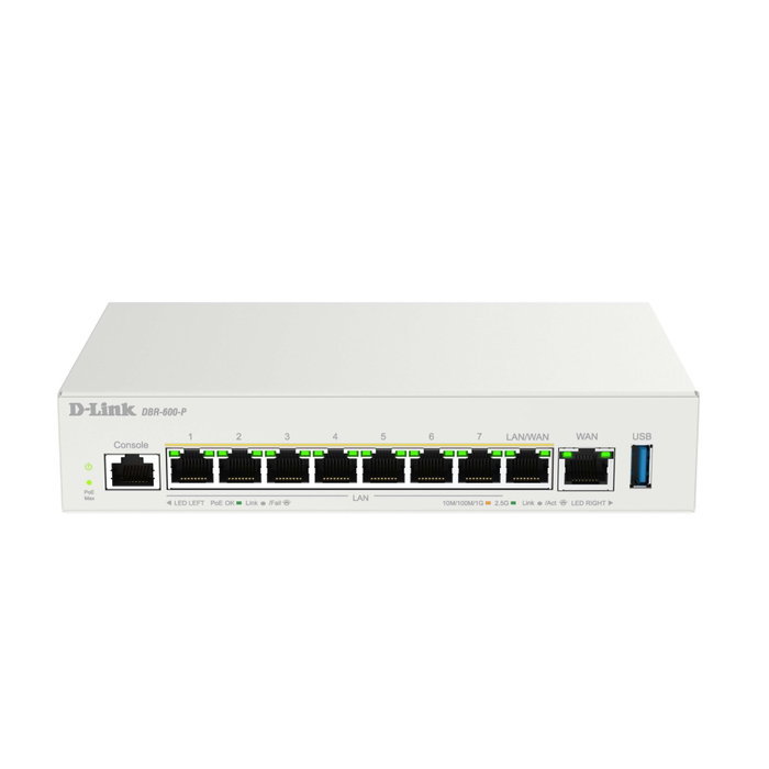 D-Link DBR-600-P Router Empresarial 2.5G PoE con VPN y Gestión Wi-Fi D-Link DBR-600-P Router Empresarial 2.5G PoE con VPN y Gestión Wi-Fi