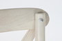 DKD Home Decor Set de 4 Sillas Crossback de Madera y Ratán en Blanco y Natural