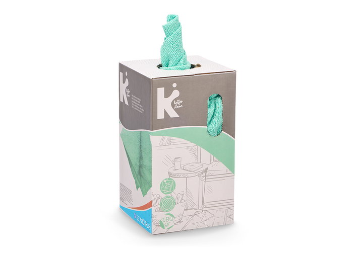Arte Regal Set 25 Paños Microfibra Menta 30 x 23 cm (Set de 12)