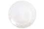 DKD Home Decor Set de 6 Platos Llanos de Cristal Mandala Transparente 25,4 cm