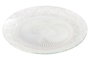 DKD Home Decor Set de 6 Platos Llanos de Cristal Mandala Transparente 25,4 cm