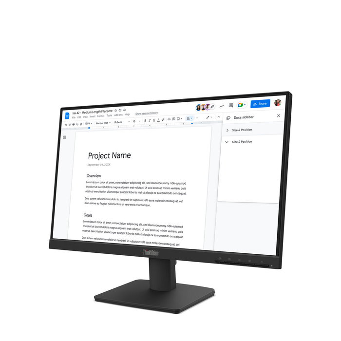 Lenovo ThinkVision S22-4e Monitor 21.5 pulg Full HD IPS Negro Lenovo ThinkVision S22-4e Monitor 21.5 pulg Full HD IPS Negro