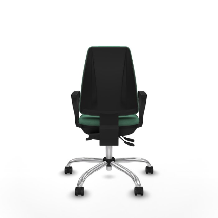 PIQUERAS Y CRESPO Silla de oficina Elche Verde esmeralda con mecanismo Asincro