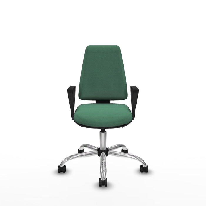 PIQUERAS Y CRESPO Silla de oficina Elche Verde esmeralda con mecanismo Asincro
