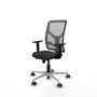 PIQUERAS Y CRESPO Silla de oficina Motilla con mecanismo Sincro/Traslack, Negro/Gris