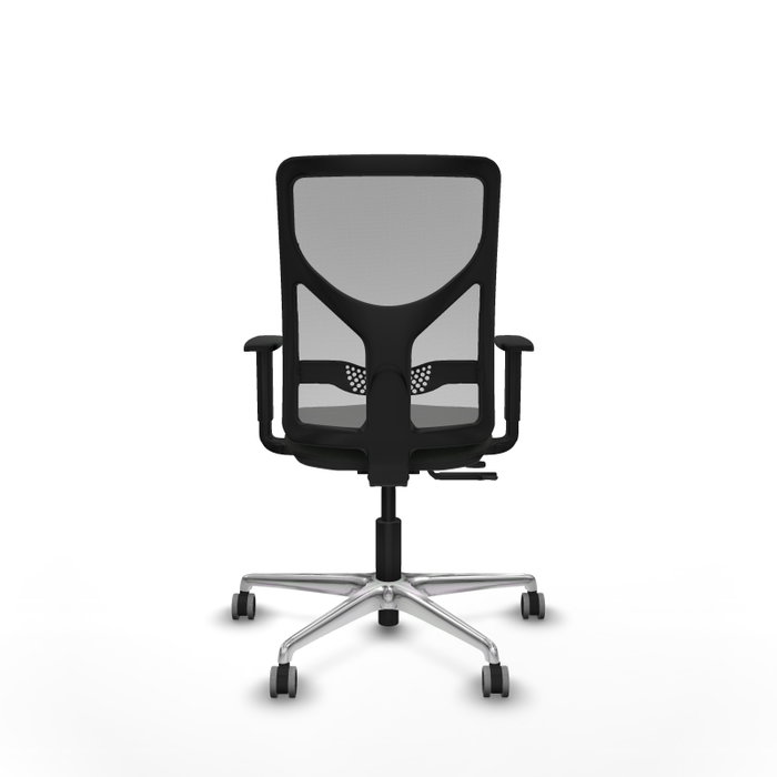 PIQUERAS Y CRESPO Silla de oficina Motilla con mecanismo Sincro/Traslack, Negro/Gris