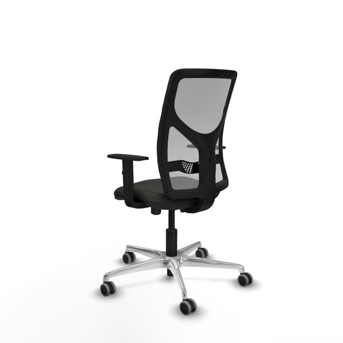 PIQUERAS Y CRESPO Silla de oficina Motilla con mecanismo Sincro/Traslack, Negro/Gris