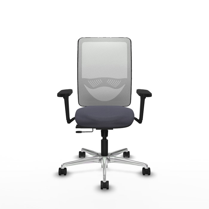 PIQUERAS Y CRESPO Silla de oficina Zulema con mecanismo Sincro/Traslack, Gris oscuro y Blanco PIQUERAS Y CRESPO Silla de oficina Zulema con mecanismo Sincro/Traslack, Gris oscuro y Blanco