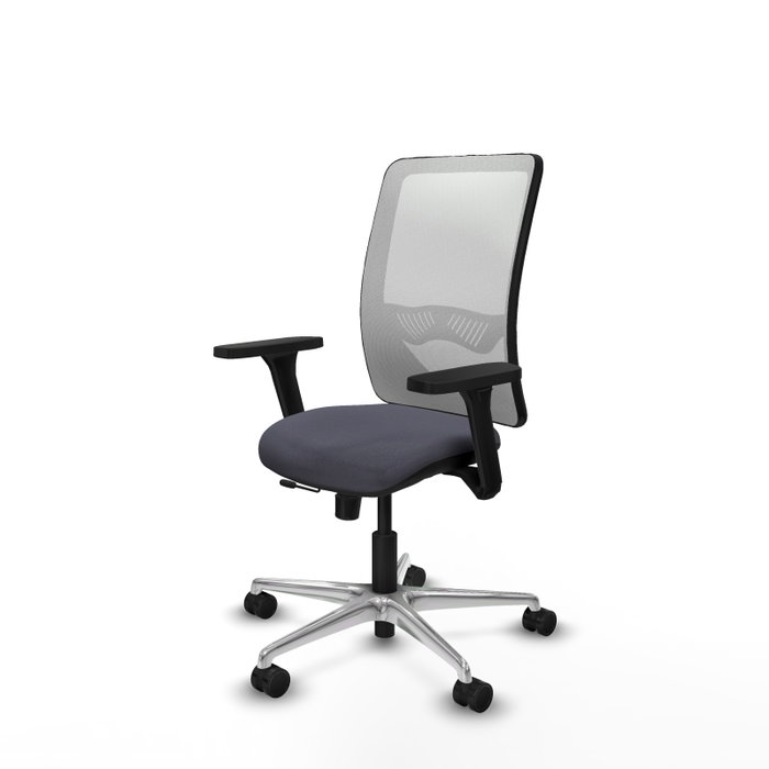 PIQUERAS Y CRESPO Silla de oficina Zulema con mecanismo Sincro/Traslack, Gris oscuro y Blanco PIQUERAS Y CRESPO Silla de oficina Zulema con mecanismo Sincro/Traslack, Gris oscuro y Blanco