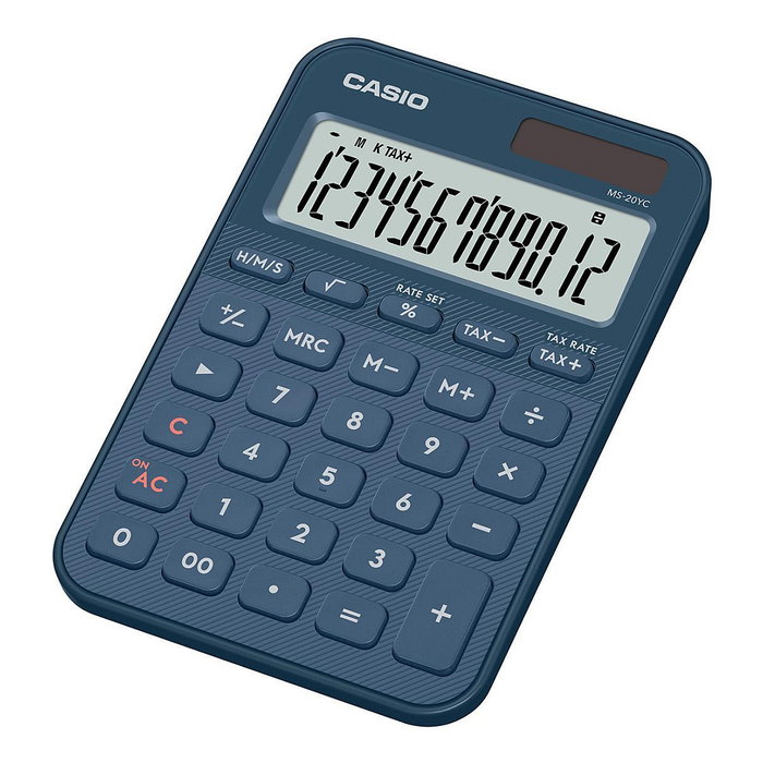 Casio MS-20YC-NY Calculadora de Sobremesa 12 Dígitos Azul Marino Casio MS-20YC-NY Calculadora de Sobremesa 12 Dígitos Azul Marino
