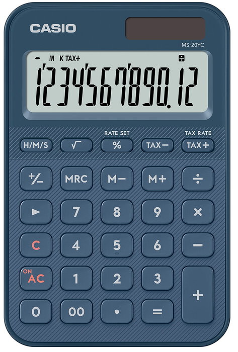 Casio MS-20YC-NY Calculadora de Sobremesa 12 Dígitos Azul Marino
