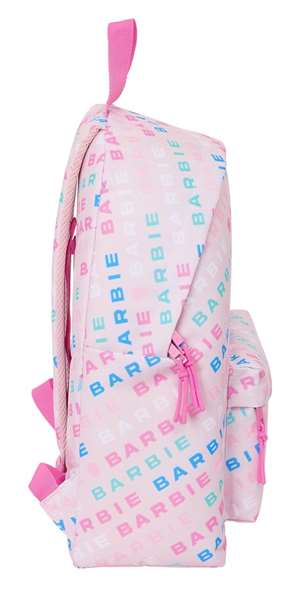 Mochila Escolar Barbie Logomania Rosa claro 33 x 42 x 15 cm