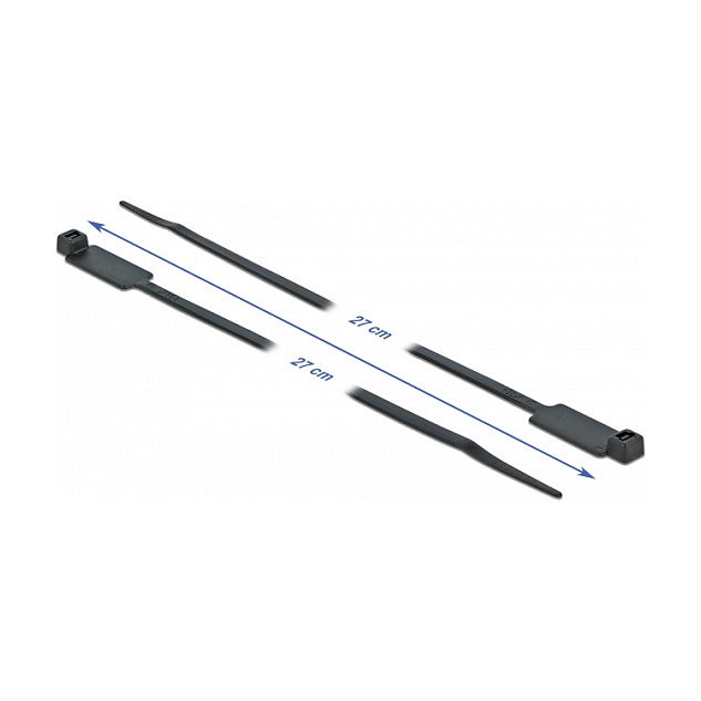 DeLOCK 18961 Bridas de entrada paralela 270 x 4,8 mm Negro (10 piezas)