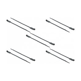 DeLOCK 18961 Bridas de entrada paralela 270 x 4,8 mm Negro (10 piezas)