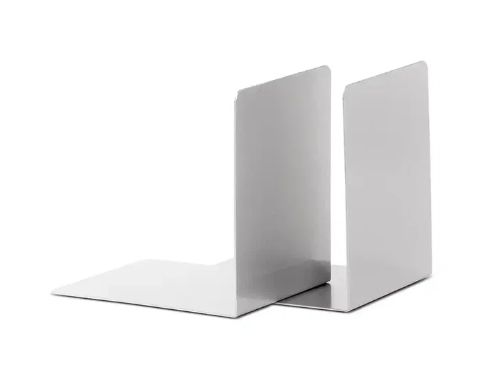 Maul Apoyalibros Metálico 100x80x100 mm Juego Aluminio Plateado Anodizado Resistente Arañazos Oficina Hogar