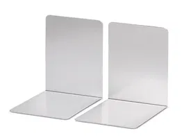 Maul Apoyalibros Metálico 100x80x100 mm Juego Aluminio Plateado Anodizado Resistente Arañazos Oficina Hogar
