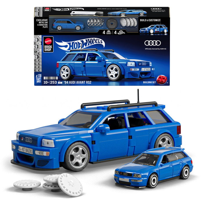 Mattel Hot Wheels Speed Audi Avant RS2 Set de Construcción Mattel Hot Wheels Speed Audi Avant RS2 Set de Construcción