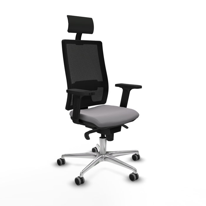 PIQUERAS Y CRESPO Silla de oficina Horna con mecanismo Sincro, Gris y Negro PIQUERAS Y CRESPO Silla de oficina Horna con mecanismo Sincro, Gris y Negro