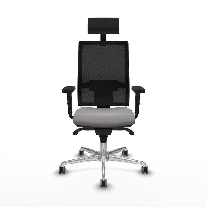 PIQUERAS Y CRESPO Silla de oficina Horna con mecanismo Sincro, Gris y Negro PIQUERAS Y CRESPO Silla de oficina Horna con mecanismo Sincro, Gris y Negro