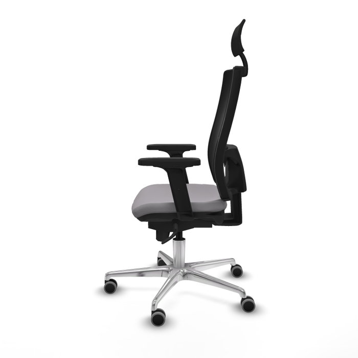 PIQUERAS Y CRESPO Silla de oficina Horna con mecanismo Sincro, Gris y Negro PIQUERAS Y CRESPO Silla de oficina Horna con mecanismo Sincro, Gris y Negro