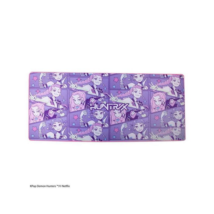 Cinereplicas Alfombrilla de Escritorio Gaming XL KPop Demon Hunters HUNTR/X con Licencia Oficial Netflix - Diseño Gaming, Tamaño 80x35 cm