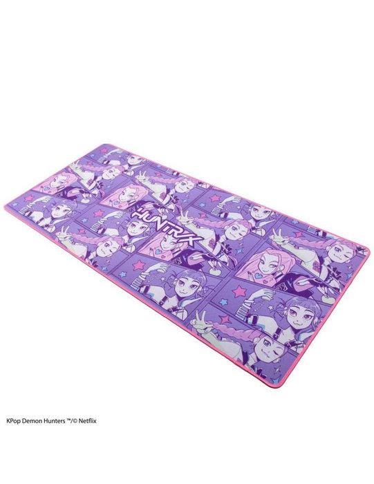 Cinereplicas Alfombrilla de Escritorio XL KPop Demon Hunters HUNTR/X con Diseño Oficial Netflix - 80x35 cm Neopreno Antideslizante