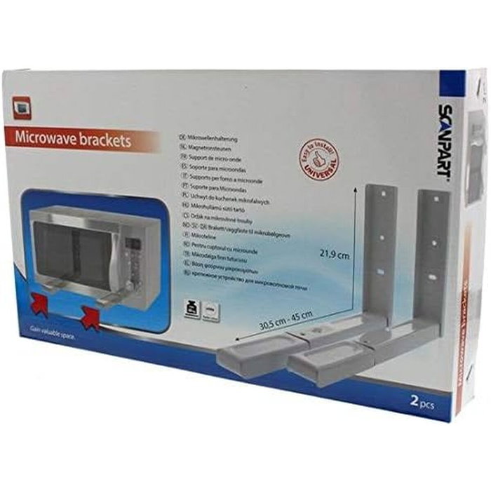 Soporte para microondas Elka Pieterman 73.000.055.10 Blanco 35 kg