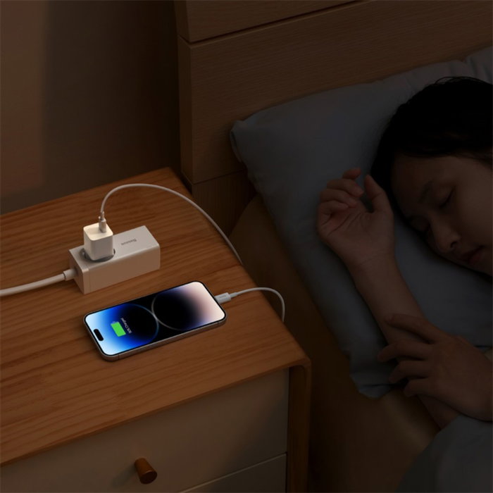 Baseus GaN5 Mini Fast Charger 1C 20W EU Blanco Baseus GaN5 Mini Fast Charger 1C 20W EU Blanco