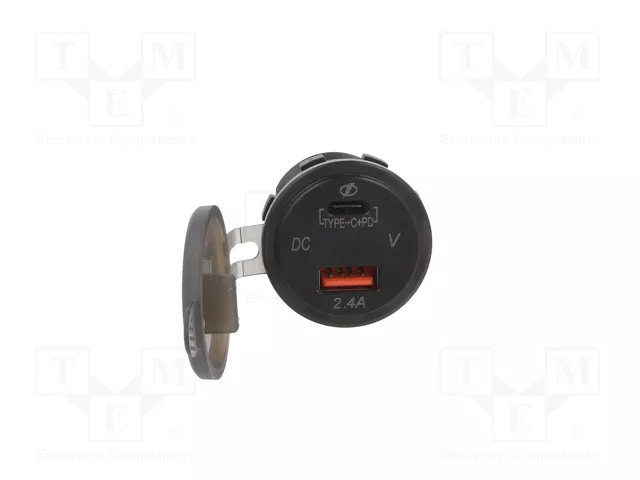 ESOL Alimentador USB con USB A y USB C Verde
