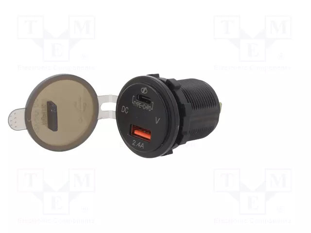 ESOL Alimentador USB con USB A y USB C Verde