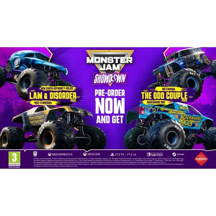 Milestone 8057168509502 Monster Jam Showdown Juego para Xbox Series X y Xbox One Edición Día 1