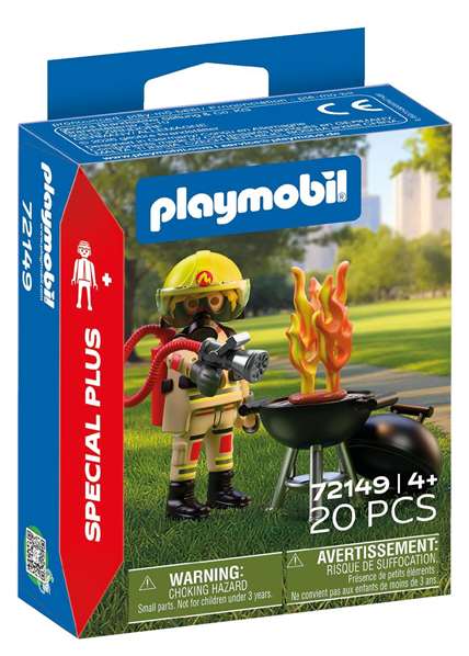 PLAYMOBIL Bombero con Incendio Special Plus 72149 PLAYMOBIL Bombero con Incendio Special Plus 72149