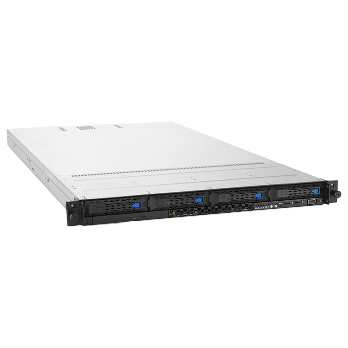 ASUS RS700-E10-RS4U Server 1U Rack, Intel Xeon Scalable, LGA 4189, DDR4, 10G, 800W, 4x Hot-Swap Bays, 2x NVMe M.2, OCP, 4.0 PCIe