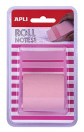 Notas Adhesivas Apli Rollo De 8 M X 50 Mm Rosa Pastel