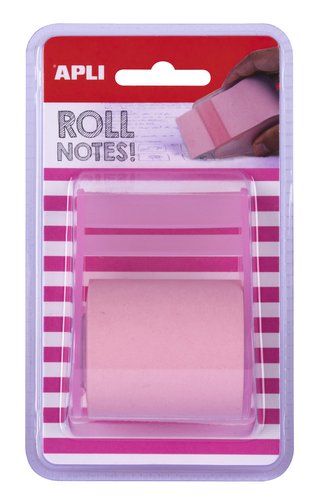 Notas Adhesivas Apli Rollo De 8 M X 50 Mm Rosa Pastel Notas Adhesivas Apli Rollo De 8 M X 50 Mm Rosa Pastel