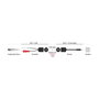 DeLOCK Extensor de audio estéreo RJ45 a 3,5 mm y 2 x RCA, Set de 2 piezas