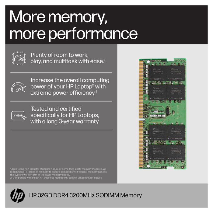 HP 16GB DDR4 3200 MHz SODIMM HP 16GB DDR4 3200 MHz SODIMM