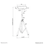 Neomounts NS-FS200BLACK Soporte de Piso para Pantalla de Señalización de 81.3 cm (32") Hasta 15 kg, VESA 75/100, Ajustable en Altura 108-178 cm Negro