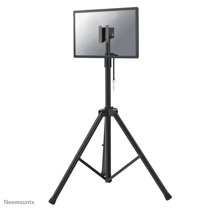 Neomounts NS-FS200BLACK Soporte de Piso para Pantalla de Señalización de 81.3 cm (32") Hasta 15 kg, VESA 75/100, Ajustable en Altura 108-178 cm Negro