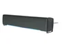 Q-connect Barra de Sonido para PC con Iluminación LED Color Negro
