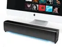 Q-connect Barra de Sonido para PC con Iluminación LED Color Negro