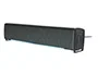 Q-connect Barra de Sonido para PC con Iluminación LED Color Negro