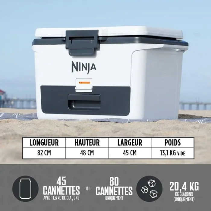 Ninja FrostVault FB151EUWH Nevera portátil rígida con ruedas 47L Blanca Ninja FrostVault FB151EUWH Nevera portátil rígida con ruedas 47L Blanca