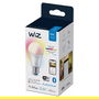 Telekom Bombilla Inteligente WiZ 8W (Equiv. 60W) RGB Multicolor, E27, A60, Control por Voz, Wi-Fi/Bluetooth, 220-240V, 806 lm