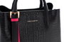 Vince Camuto Bolso Rome Croco Negro Polipiel 36x26x11 cm
